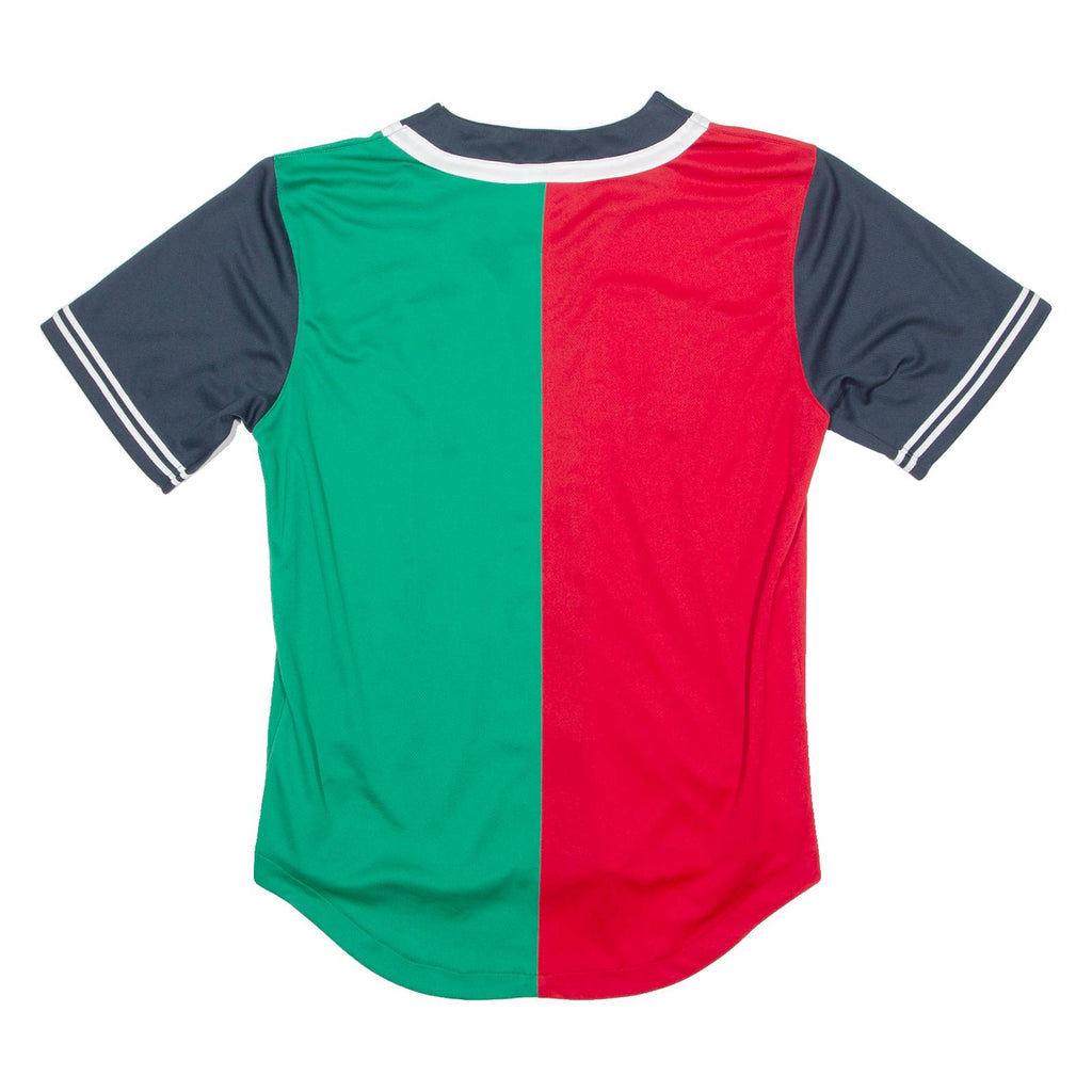 KARL KANI Baseball Mens Jersey Red Button Neck S