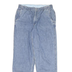 LEVI'S Womens Jeans Blue Relaxed Straight Denim Light W32 L30 Drawstring Waist