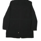 NAUTICA Womens Black Jacket M Polyester Blend Plain Zip Hooded Casual Outerwear