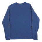 NIKE Mens Blue Crew Neck M Cotton Blend Sweatshirt Sports Casual Activewear