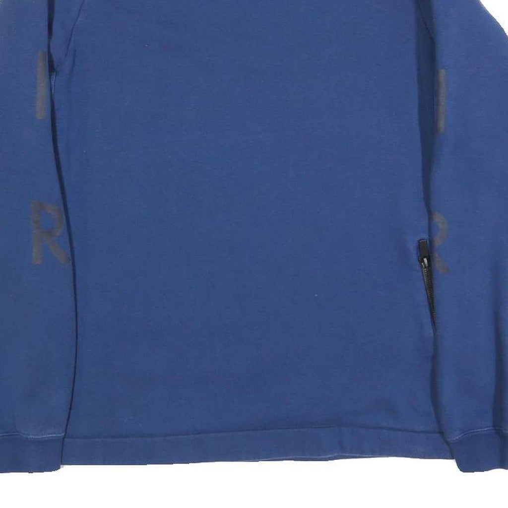 NIKE Mens Blue Crew Neck M Cotton Blend Sweatshirt Sports Casual Activewear