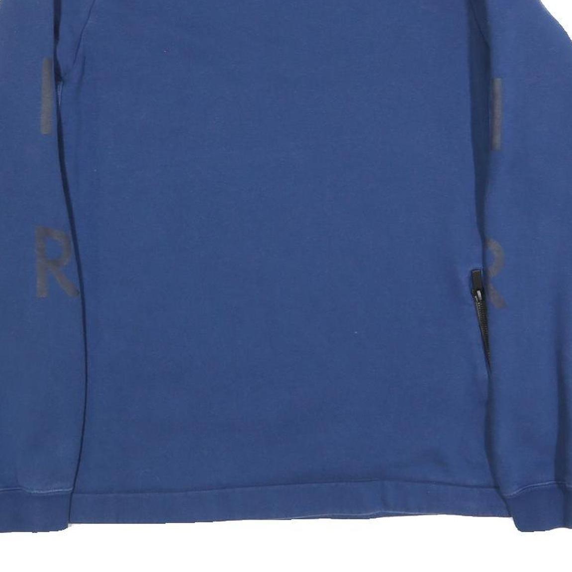 NIKE Mens Blue Crew Neck M Cotton Blend Sweatshirt Sports Casual Activewear