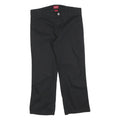 DICKIES Womens Black Regular Fit Straight Leg Trousers Cotton Blend W30 L23
