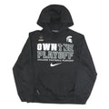 NIKE Mens Black Own The Playoff Polyester Blend Hoodie S College Football