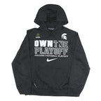 NIKE Mens Black Own The Playoff Polyester Blend Hoodie S College Football