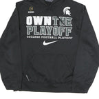 NIKE Mens Black Own The Playoff Polyester Blend Hoodie S College Football