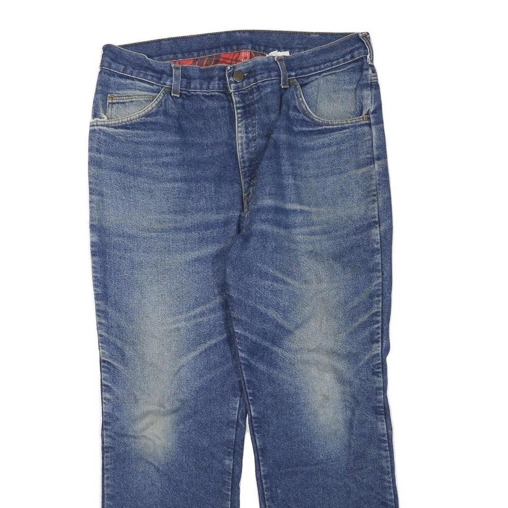 DICKIES Mens Jeans Blue Regular Straight Denim Medium W36 L30 Workwear Durable