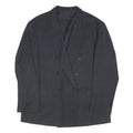 RENATO CAVALI BY SCHILD Mens Black Double Breasted Wool Jacket XL Plain Button