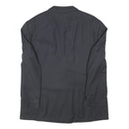 RENATO CAVALI BY SCHILD Mens Black Double Breasted Wool Jacket XL Plain Button