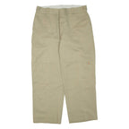 DICKIES Mens Trousers Beige Regular Tapered W36 L30