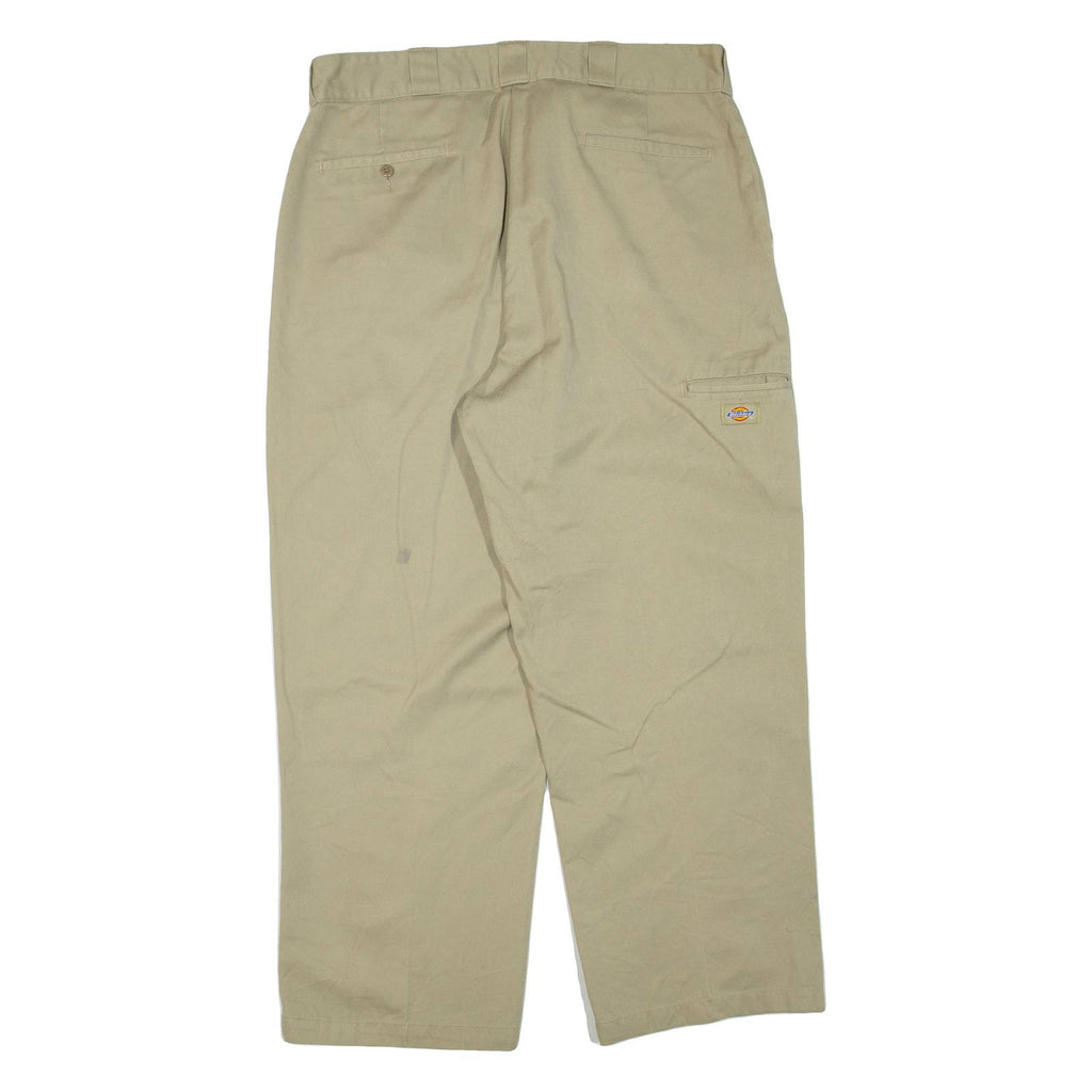 DICKIES Mens Trousers Beige Regular Tapered W36 L30