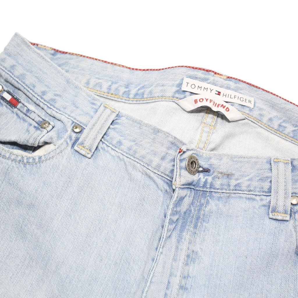 TOMMY HILFIGER Womens Regular Fit Light Blue Denim Jeans W32 L30 Classic Style