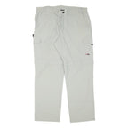 HS Mens Polyester Blend Beige Regular Fit Straight Leg Trousers W37 L31 Cargo