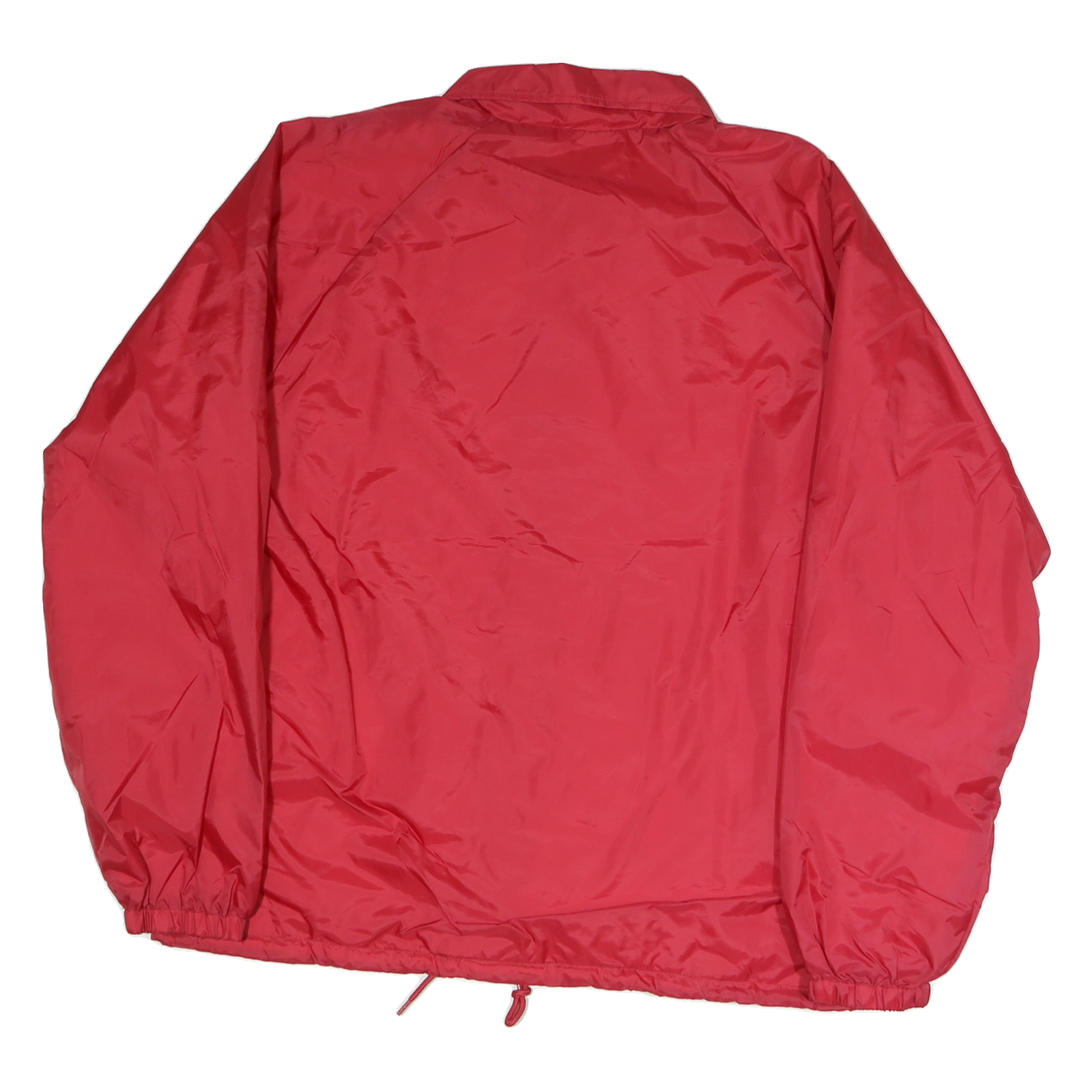 JERZEES Mens Red Badger Braves Button Jacket M Polyester Lightweight Casual