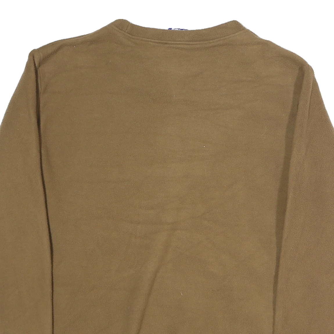 FILA Womens Brown Crew Neck M Sweatshirt Logo Front Pocket Casual