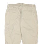 LEE Womens Beige Cotton Blend Cargo Shorts L W31 Casual Relaxed Fit