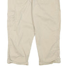 LEE Womens Beige Cotton Blend Cargo Shorts L W31 Casual Relaxed Fit