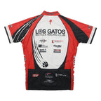 VOLEA Mens Red & Black Los Gatos Bicycle Racing Club Cycling Jersey M Short
