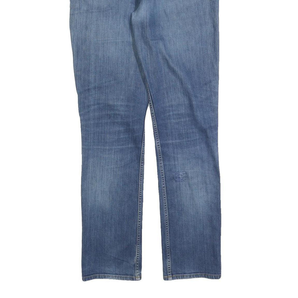 CARHARTT Mens Jeans Blue Regular Straight Denim Medium W34 L34 Zip Closure