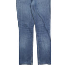 CARHARTT Mens Jeans Blue Regular Straight Denim Medium W34 L34 Zip Closure