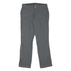 COLUMBIA Womens Grey Regular Fit Straight Leg Trousers W29 L28 Outdoor Zip