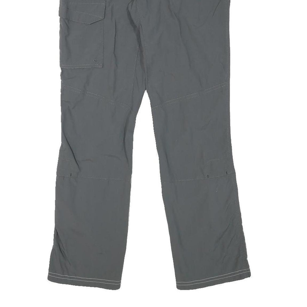 COLUMBIA Womens Grey Regular Fit Straight Leg Trousers W29 L28 Outdoor Zip