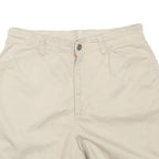 LIZ CLAIBORNE Womens Shorts Beige Casual Plain M W28 Lightweight Cotton Blend