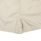 LIZ CLAIBORNE Womens Shorts Beige Casual Plain M W28 Lightweight Cotton Blend