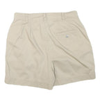 LIZ CLAIBORNE Womens Shorts Beige Casual Plain M W28 Lightweight Cotton Blend
