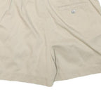 LIZ CLAIBORNE Womens Shorts Beige Casual Plain M W28 Lightweight Cotton Blend