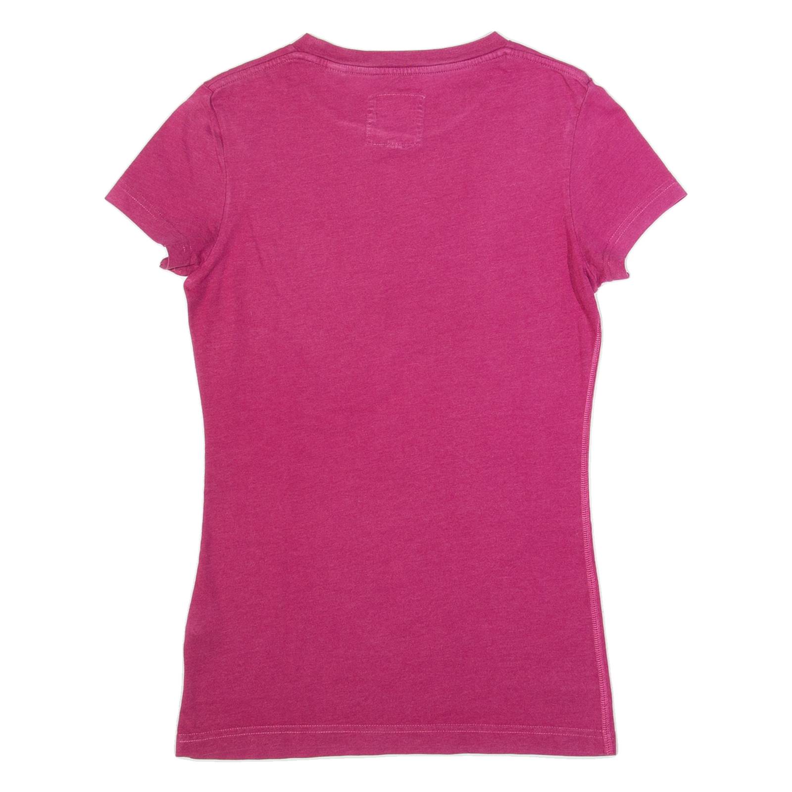 JACK WILLS Womens T-Shirt Pink UK 8
