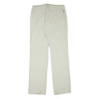 FJALLRAVEN Mens Regular Beige Polyester Blend Zip Trousers W33 L35 Outdoor