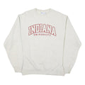 CHAMPION Mens Cream Indiana University Crew Neck M Cotton Blend Sweatshirt
