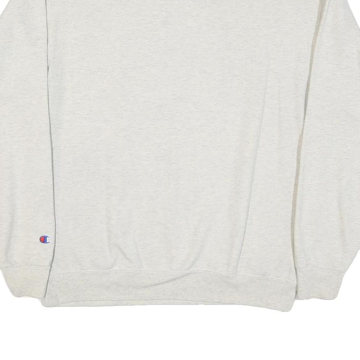 CHAMPION Mens Cream Indiana University Crew Neck M Cotton Blend Sweatshirt