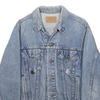 LEVI'S Womens Blue Denim Jacket M Cotton Classic Button Closure Vintage Style
