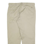 DICKIES Mens Cotton Blend Beige Regular Fit Straight Trousers W40 L29 Workwear