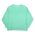 NIKE Womens Green Crew Neck XL Cotton Blend Sweatshirt Casual Sportswear