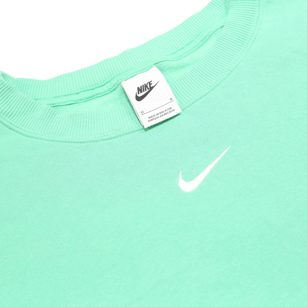 NIKE Womens Green Crew Neck XL Cotton Blend Sweatshirt Casual Sportswear