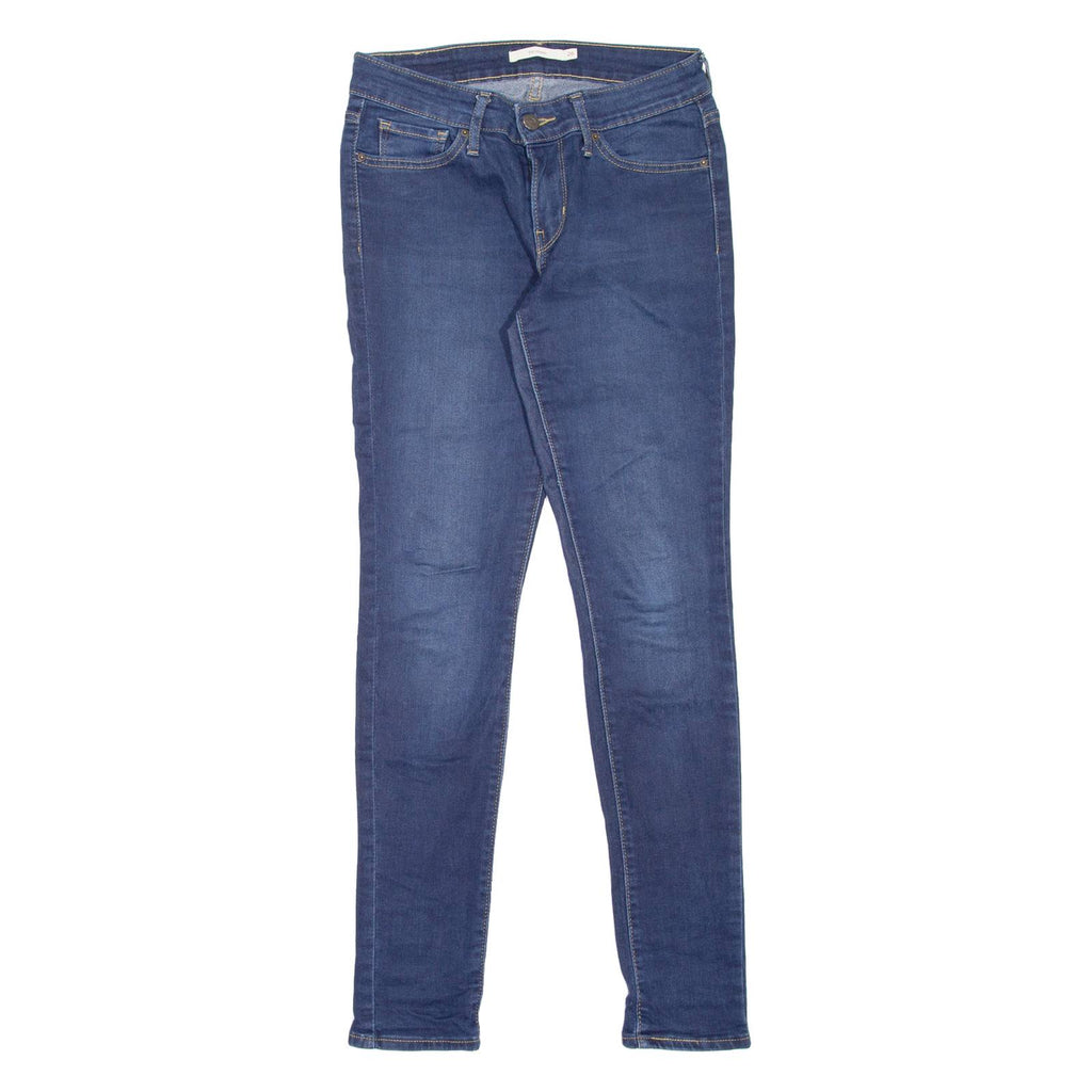 LEVI'S 711 Womens Jeans Blue Slim Skinny Stone Wash W26 L30