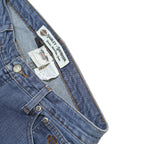 HARLEY DAVIDSON Womens Regular Blue Denim Button Jeans W32 L31 Classic Fit