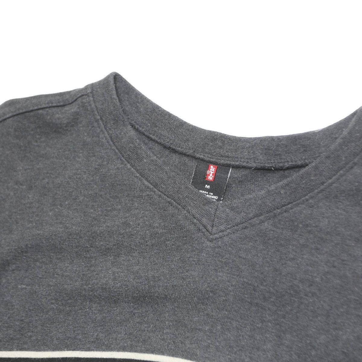 LEVI'S Mens Grey Sweatshirt Crew Neck M Cotton Blend Casual Pullover