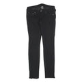 TRUE RELIGION Womens Black Slim Skinny Zip Polyester Blend Trousers W25 L28