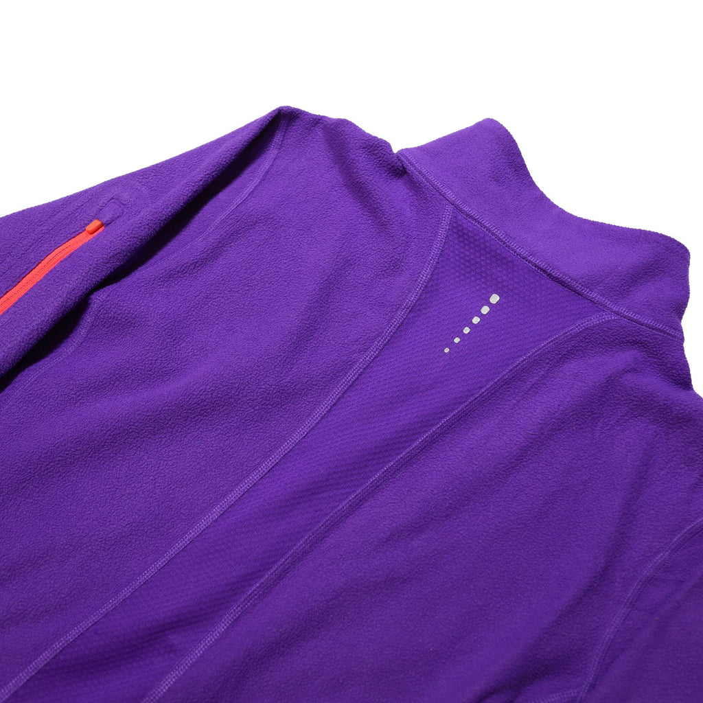 THE NORTH FACE Womens Purple Pullover Plain 1/4 Zip Polyester M Outdoor