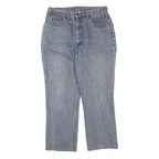 LEVI'S Womens Regular Fit Straight Leg Denim Medium Wash W34 L27 Classic Blue