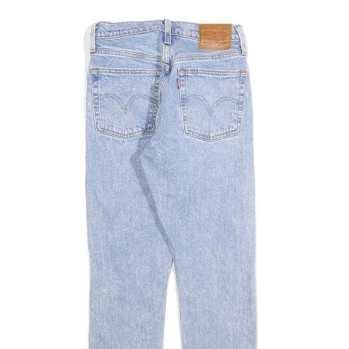 LEVI'S 501S Womens Jeans Blue Regular Straight Denim Light W24 L28 Classic Cut