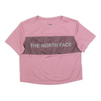 THE NORTH FACE Womens Pink Graphic T-Shirt S Short Sleeve Crew Neck Sports