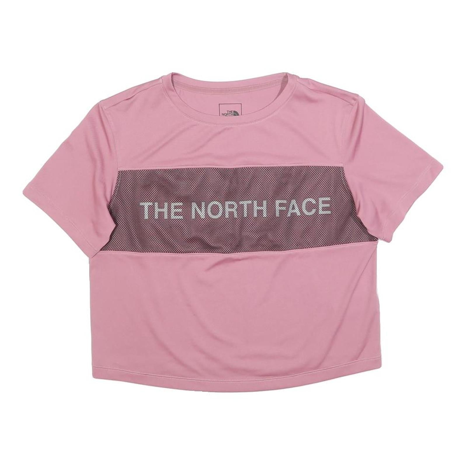 THE NORTH FACE Womens Pink Graphic T-Shirt S Short Sleeve Crew Neck Sports