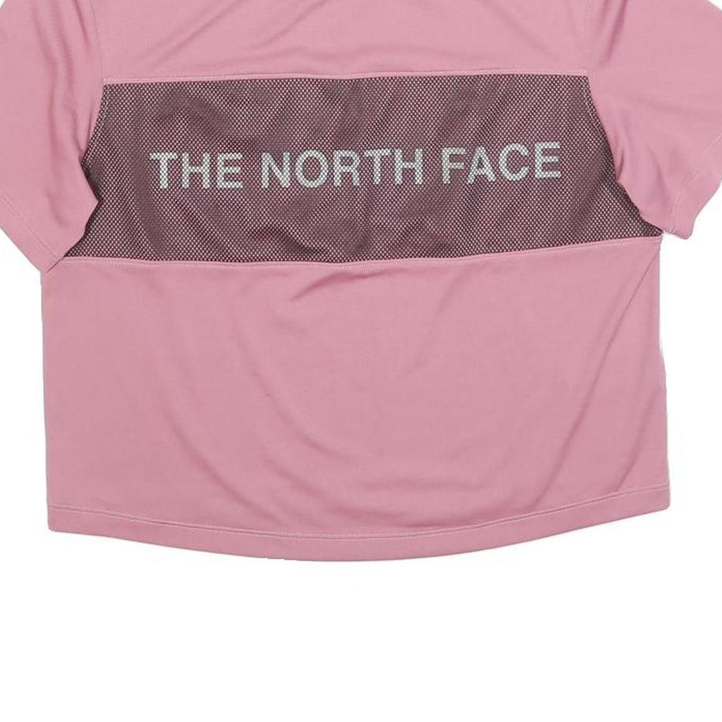 THE NORTH FACE Womens Pink Graphic T-Shirt S Short Sleeve Crew Neck Sports