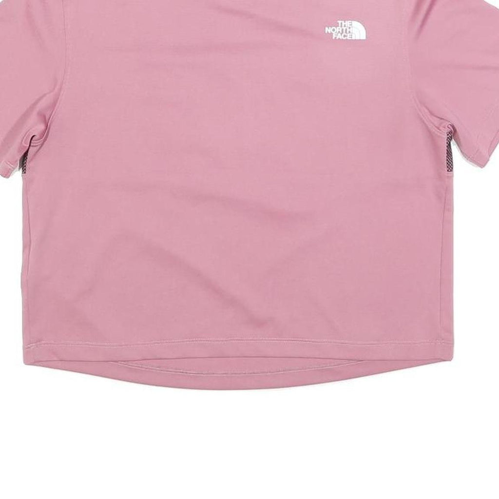 THE NORTH FACE Womens Pink Graphic T-Shirt S Short Sleeve Crew Neck Sports