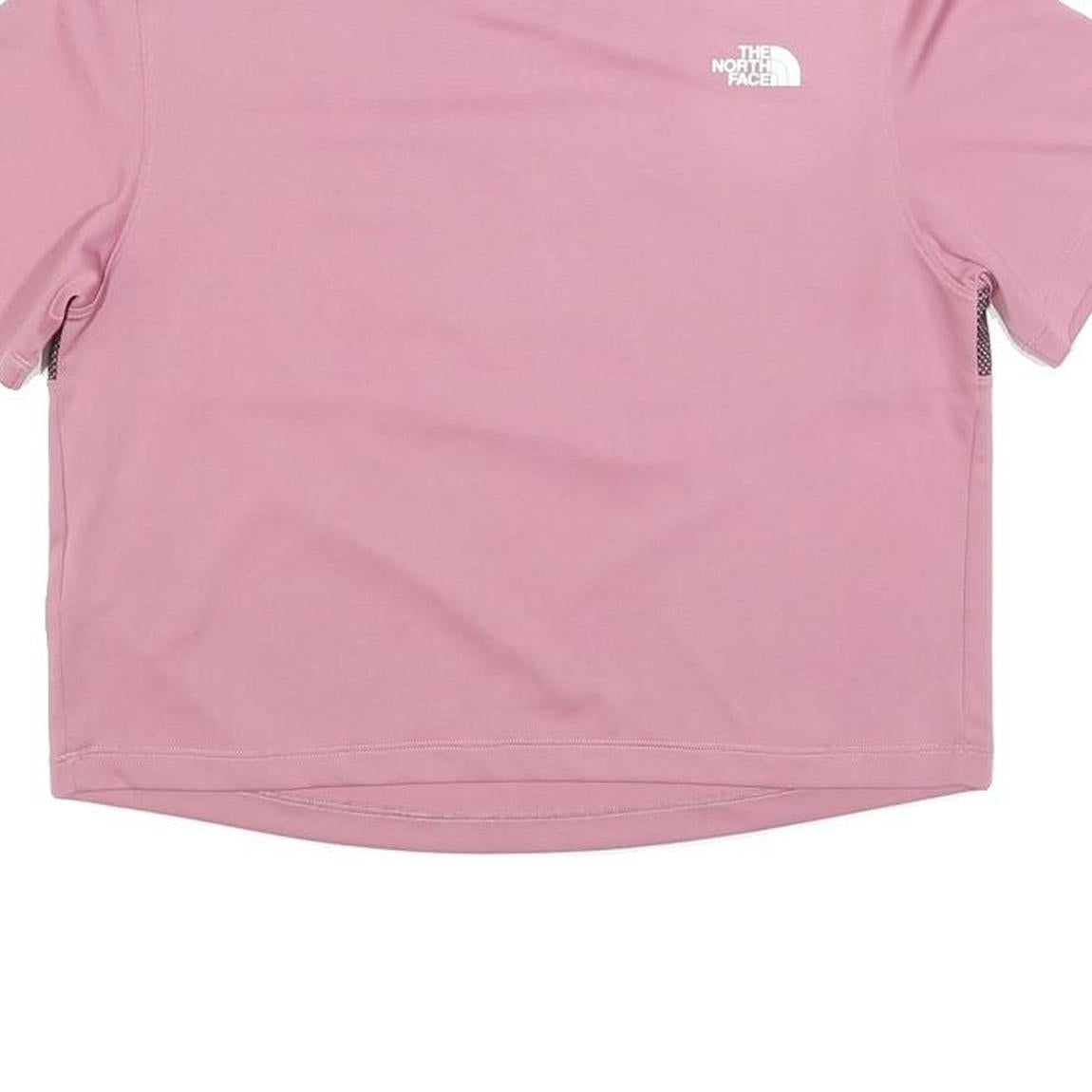 THE NORTH FACE Womens Pink Graphic T-Shirt S Short Sleeve Crew Neck Sports